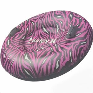 Bold & Playful  Hurley Pink Zebra Print Snow Tube / Pool Float (New)